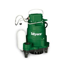 Myers MCI050M 20 Sump Pump 0.5 HP 115V 20 Cord Manual Myers MCI033, MCI050, sump pump, utility pump, dewatering pump, basement pump, effluent pump